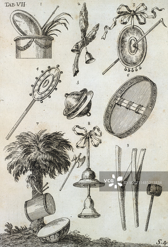 18世纪的乐器艺术品图片素材