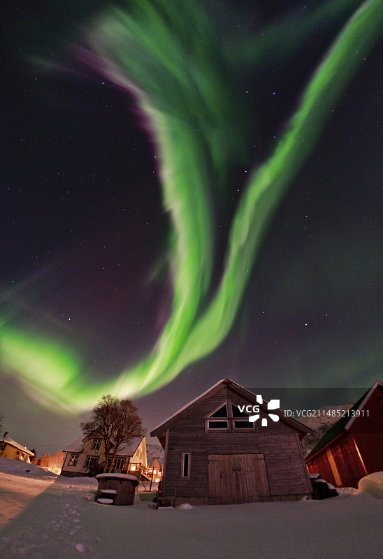 挪威北极光图片素材