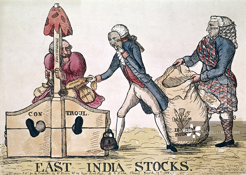 18世纪讽刺漫画图片素材