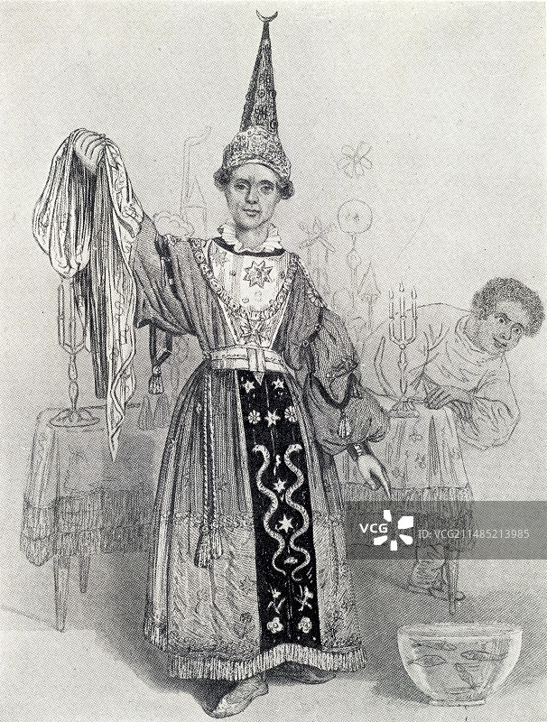 魔术师菲利普插画图片素材