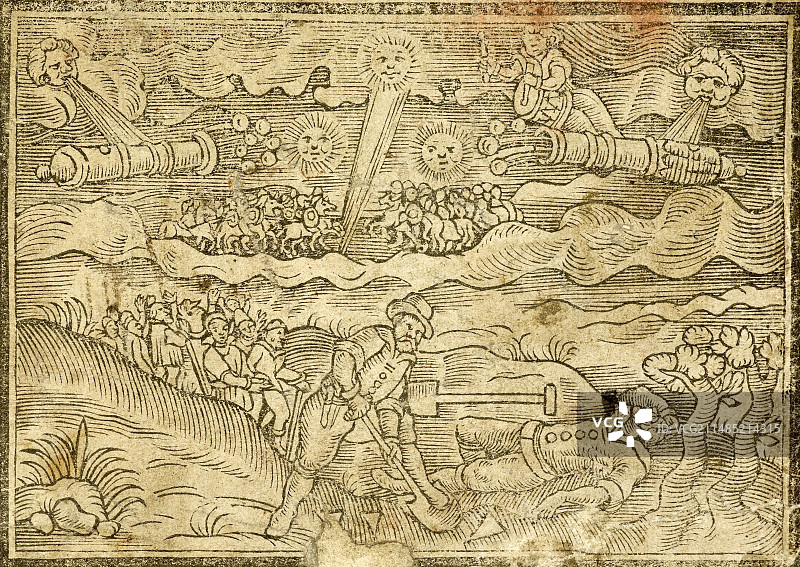 1628年哈特福德陨石坠落图片素材