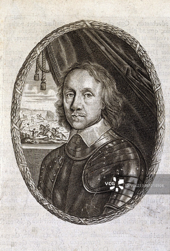 英国政治家奥利弗·克伦威尔图片素材