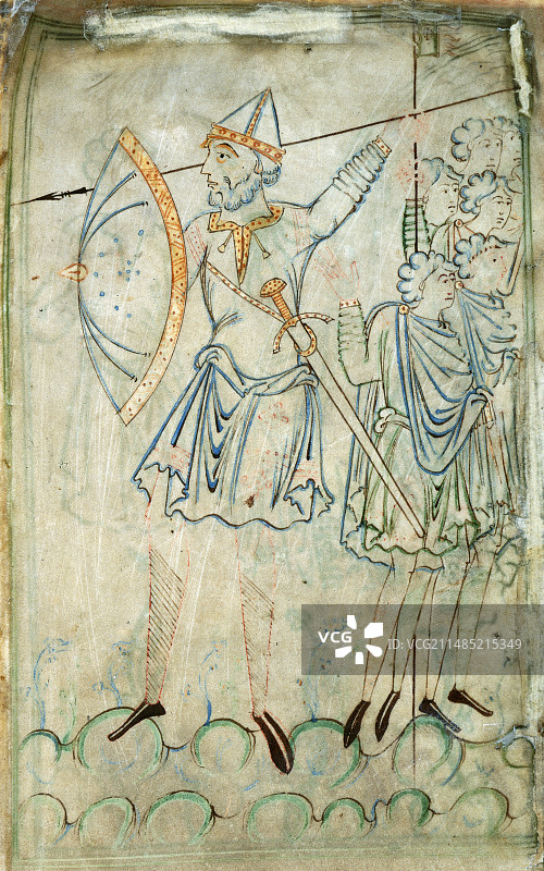 11世纪画作中的歌利亚图片素材