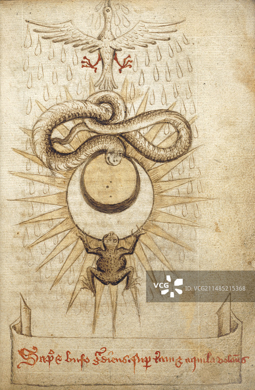 15世纪炼金术图纸图片素材