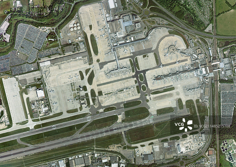 盖特威克机场航拍照片图片素材