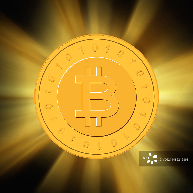 比特币概念艺术作品图片素材