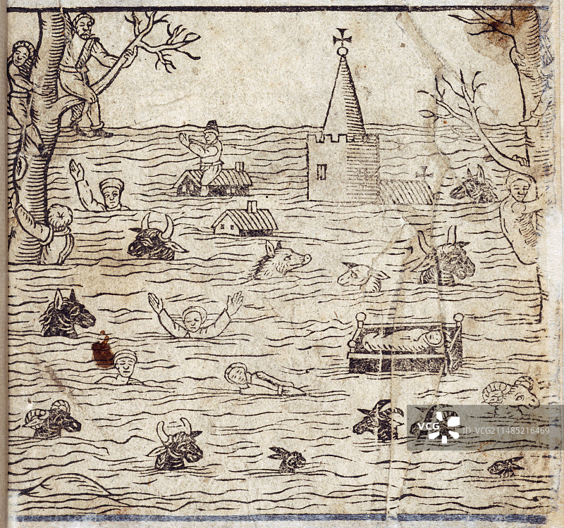 1607年布里斯托尔海峡洪水图片素材