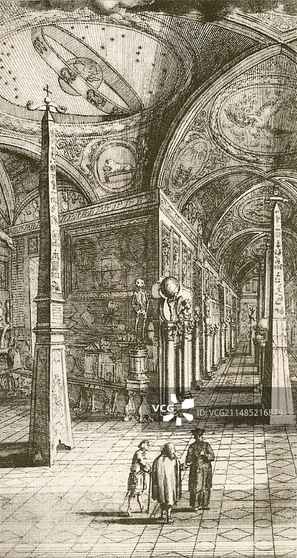 17世纪罗马的基歇尔博物馆图片素材