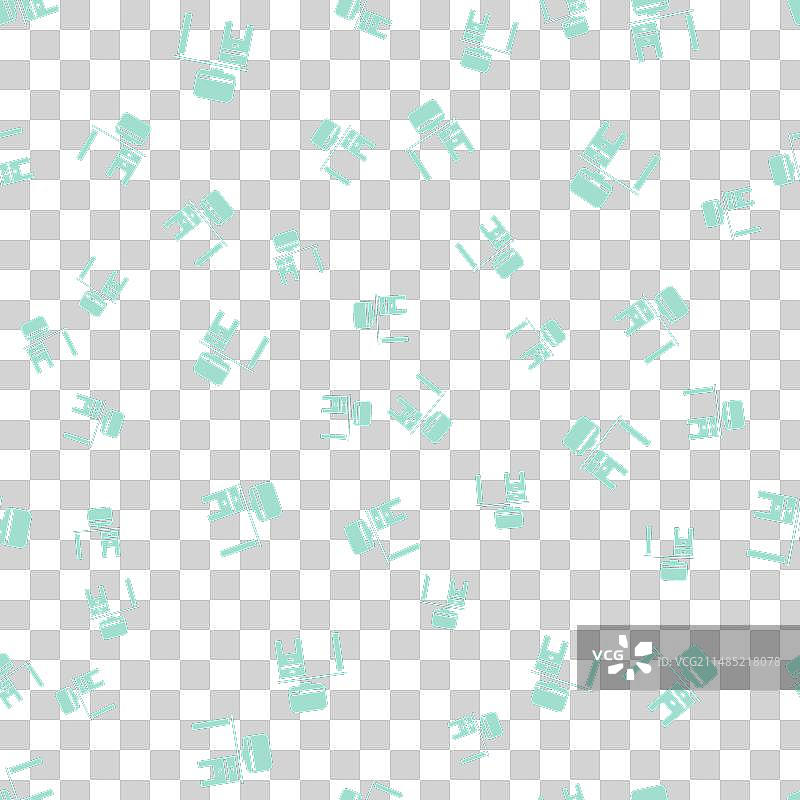 绿色电脑显示器和桌面图标图片素材