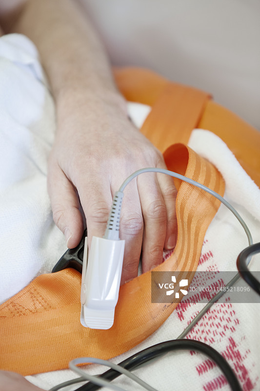 救护车上的心脏病患者图片素材