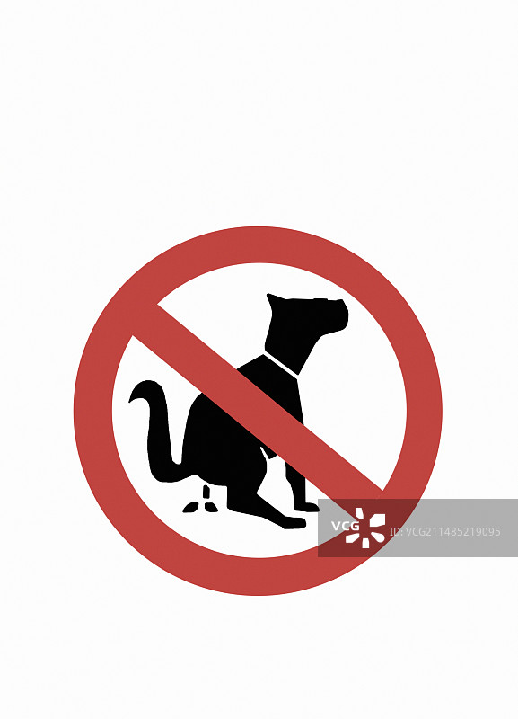 西班牙禁止遛狗标牌图片素材