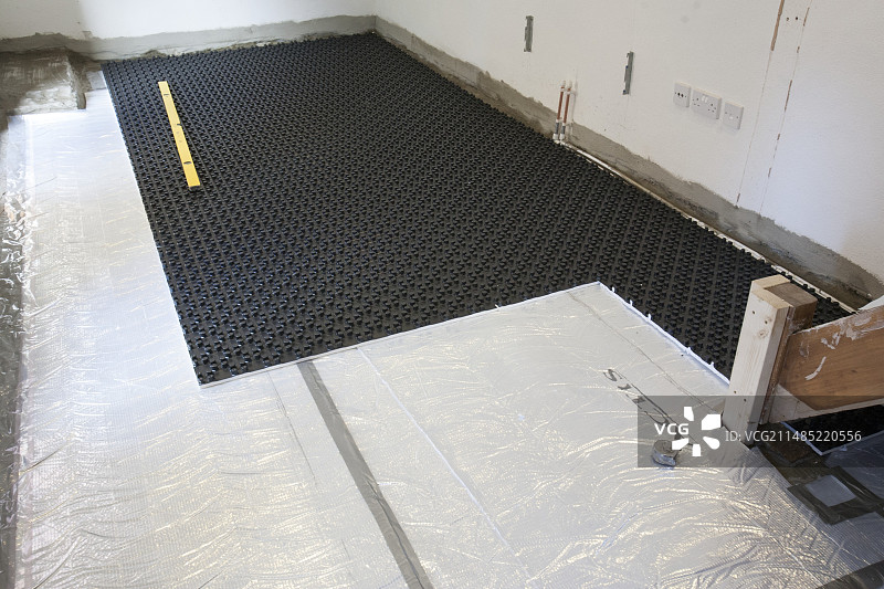 铺设地暖图片素材