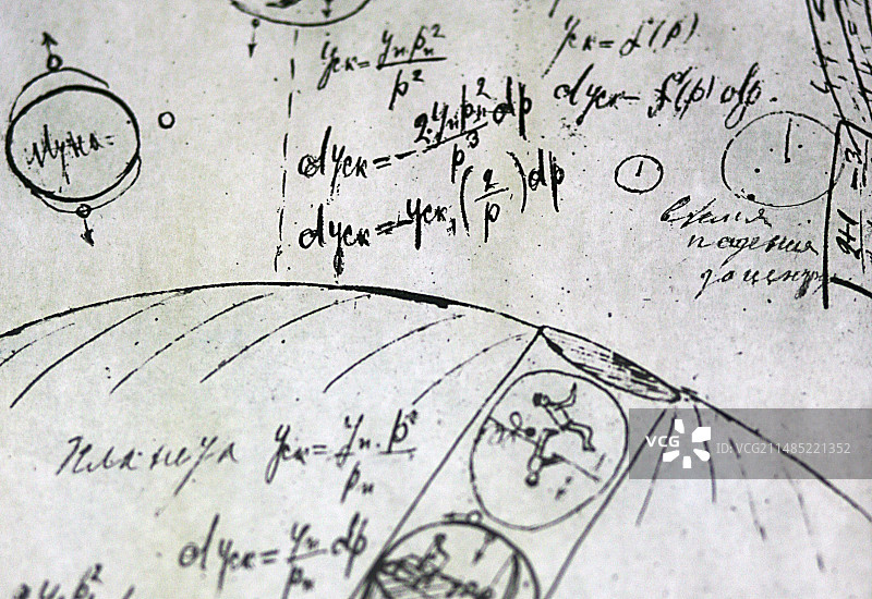 齐奥尔科夫斯基太空旅行机器设计图片素材