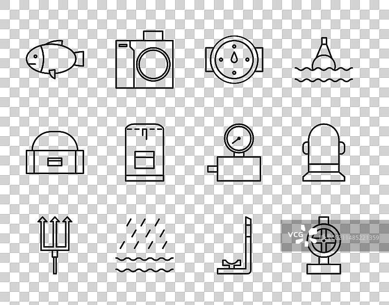 海王星三叉戟金属工业管道图片素材
