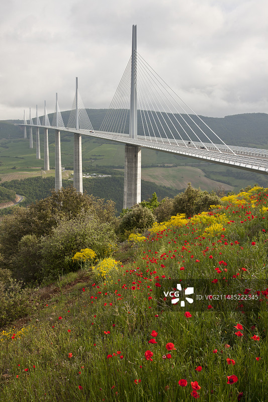 法国米洛高架桥图片素材