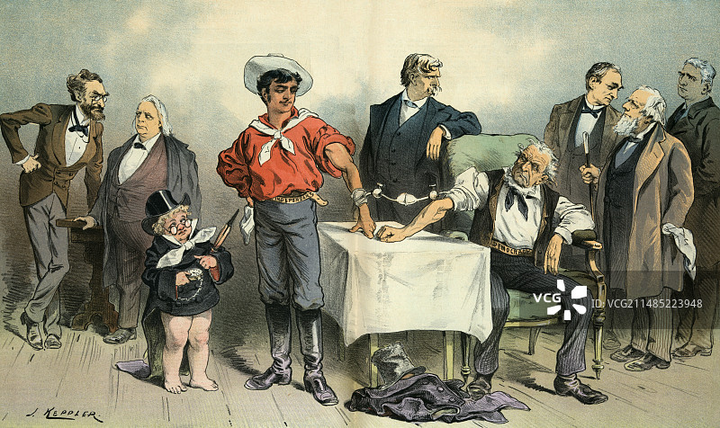 19世纪政治献血图片素材