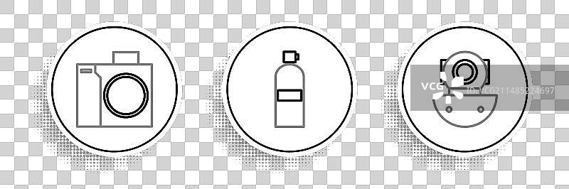 潜水呼吸器潜水员相机图标图片素材