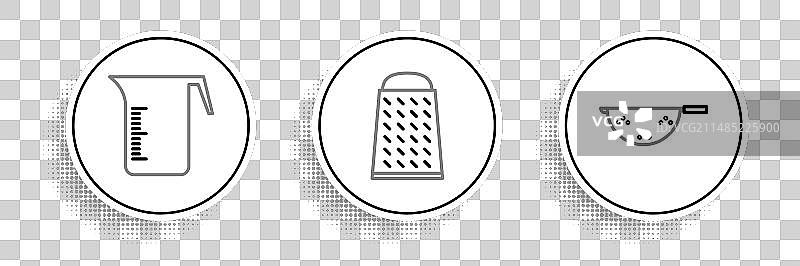 厨房用品：滤锅、量杯等图片素材