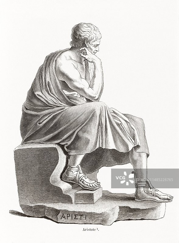 亚里士多德，古希腊哲学家图片素材