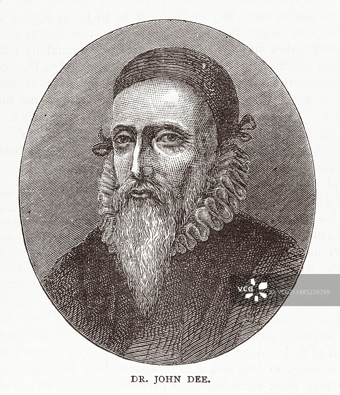 约翰·迪伊，英国占星家图片素材