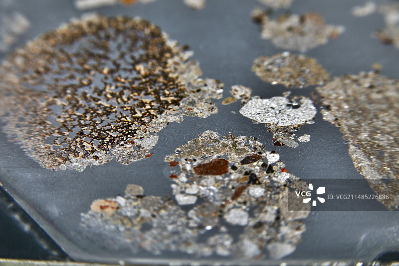 冲积熔岩，光学显微照片图片素材