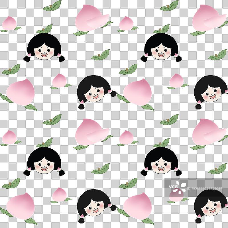 桃桃女孩图片素材