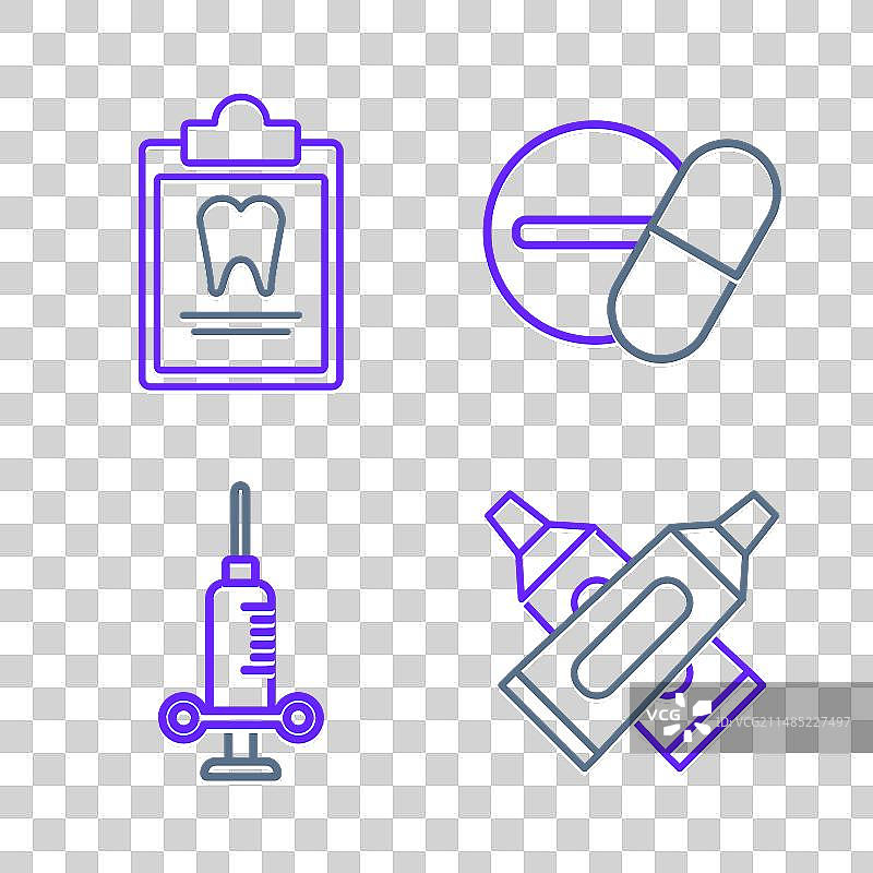 牙膏牙科图标合集图片素材