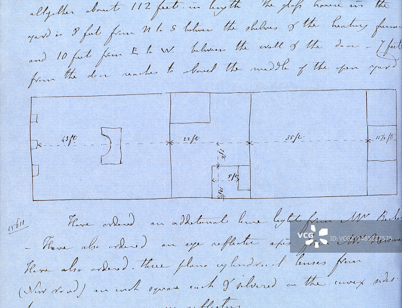 1857年法拉第实验室图图片素材