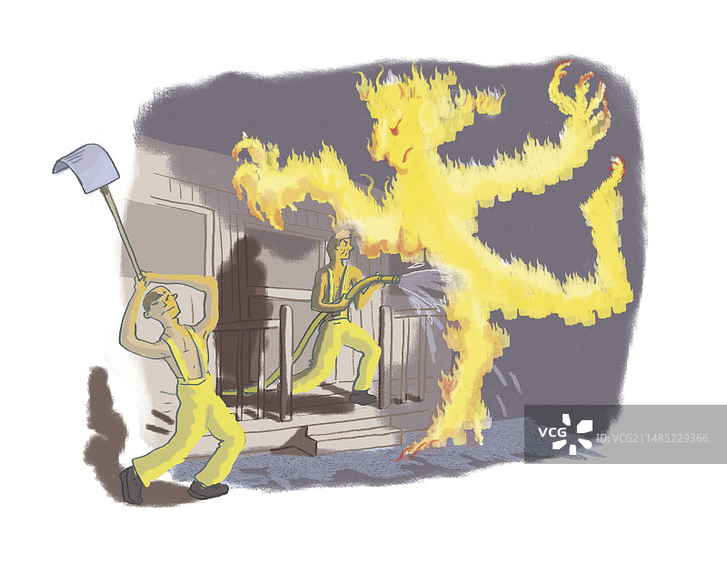 消防概念艺术作品图片素材