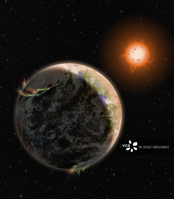 类地系外行星艺术作品图片素材