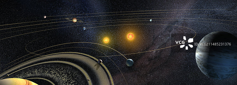外星太阳系艺术作品图片素材