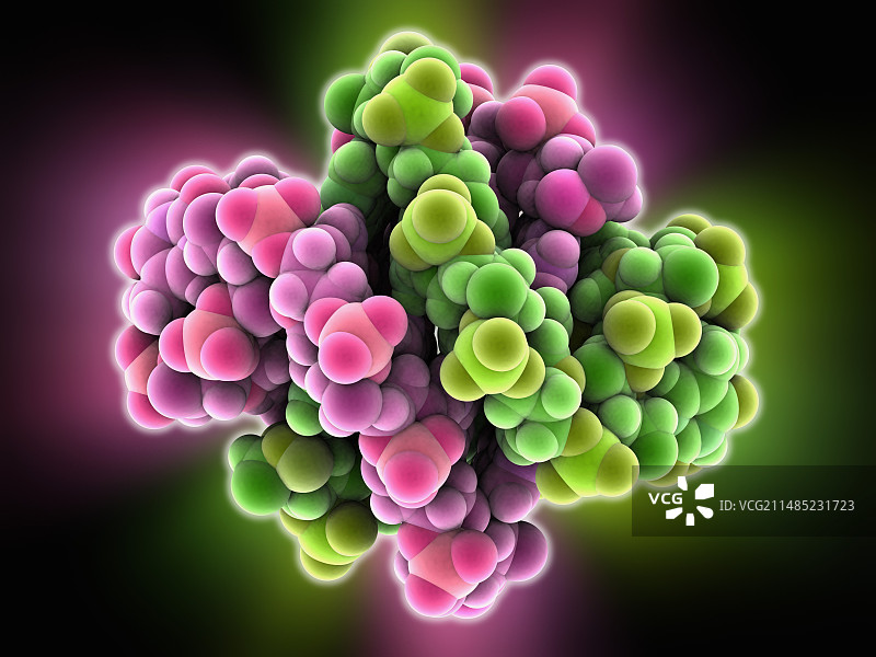 DNA四链体分子模型图片素材