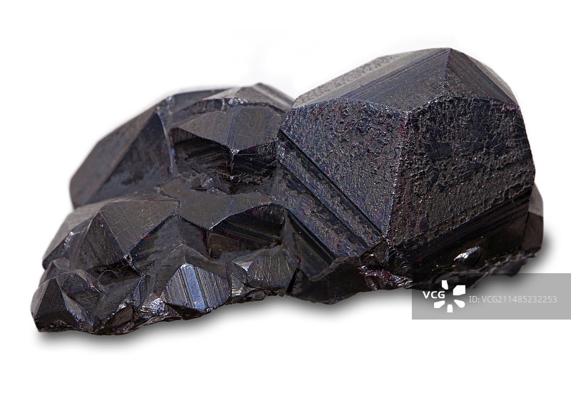 深红银矿晶体图片素材