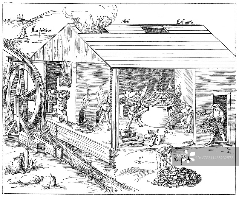 冶炼厂和精炼厂艺术作品图片素材