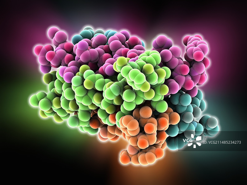 KCNQ离子通道蛋白结构图片素材