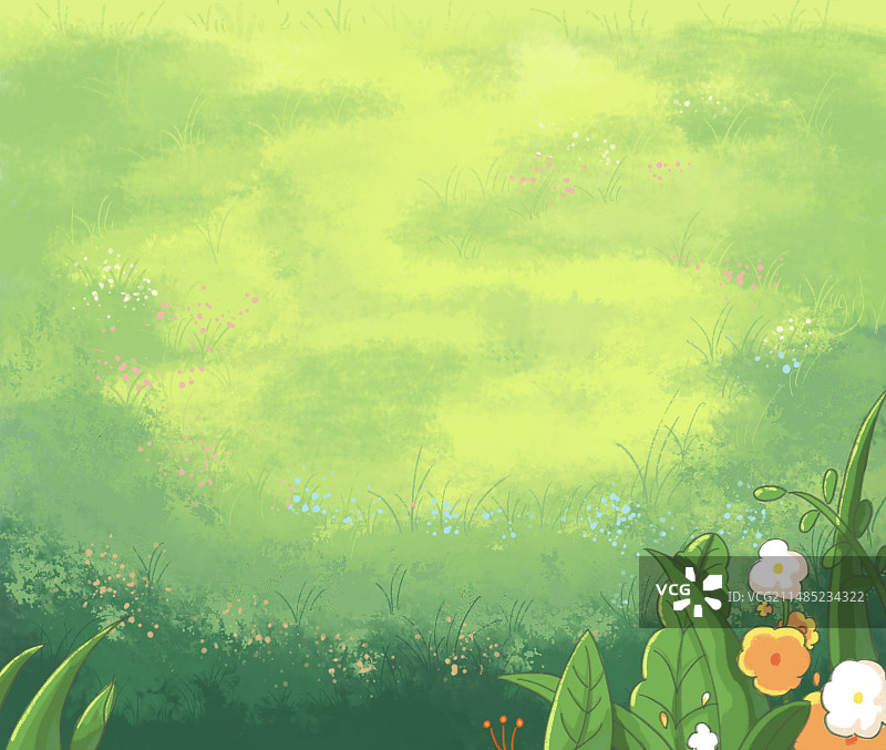 植树节春天草地图片素材