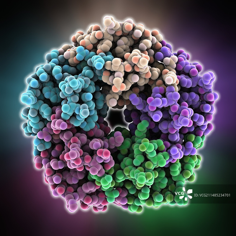 霍乱毒素分子图片素材