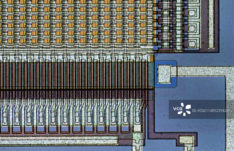 CCD相机传感器光显微照片图片素材