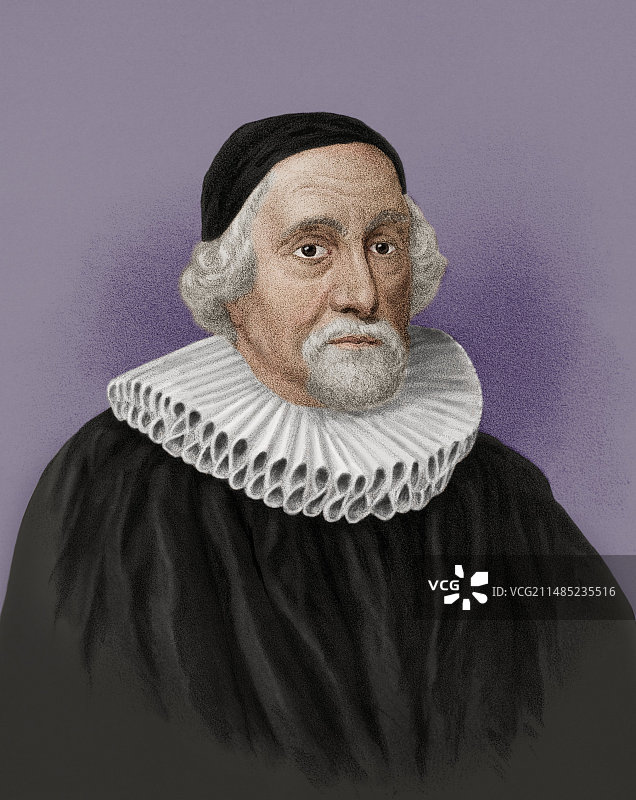 詹姆斯·乌雪尔，爱尔兰神学家和教士图片素材