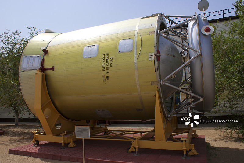 拜科努尔博物馆的火箭上级图片素材