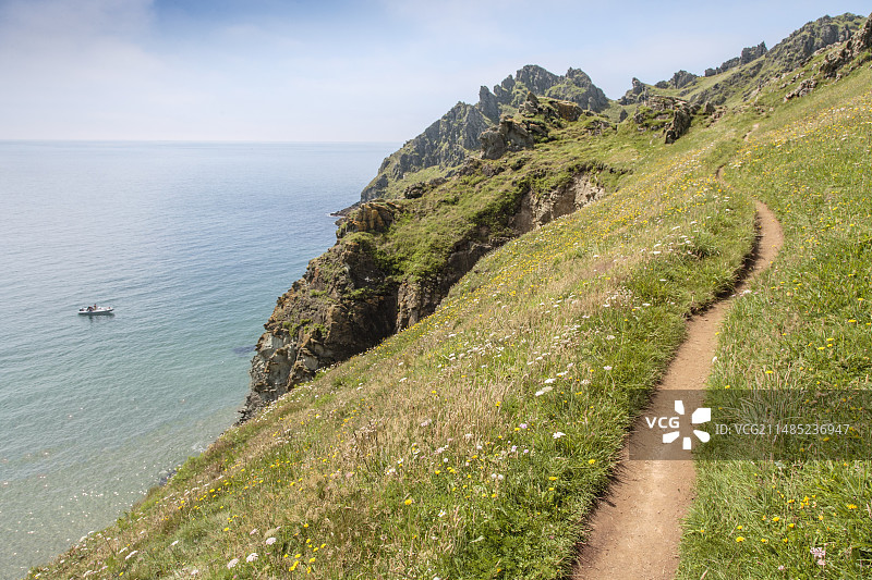 英国沿海小路图片素材