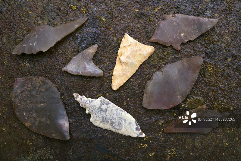 新石器时代的箭头图片素材