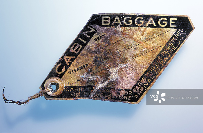 泰坦尼克号行李票图片素材