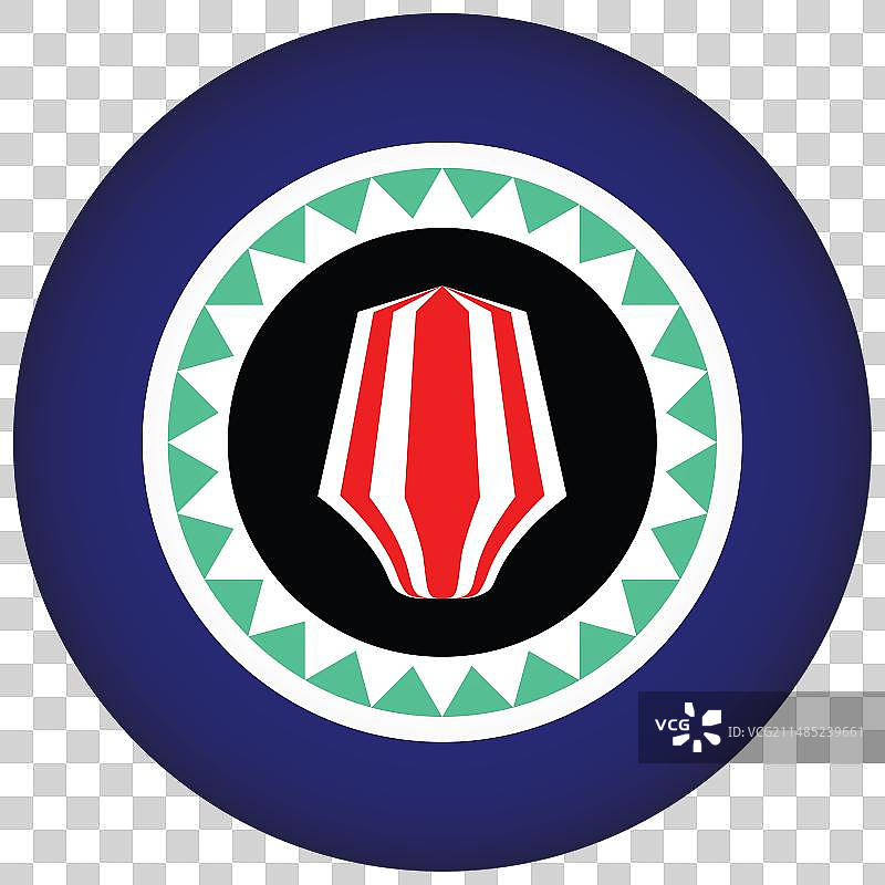 布干维尔自治区圆形旗帜图片素材