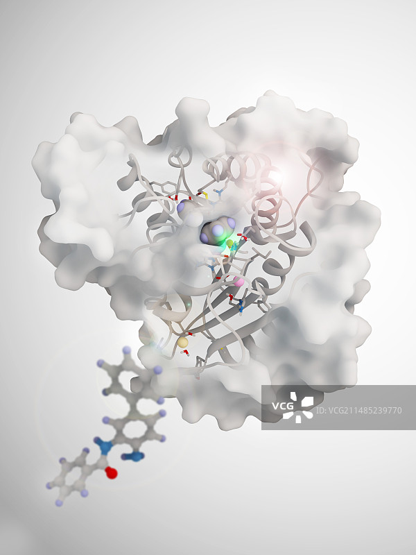 组蛋白去乙酰化酶与抑制剂图片素材