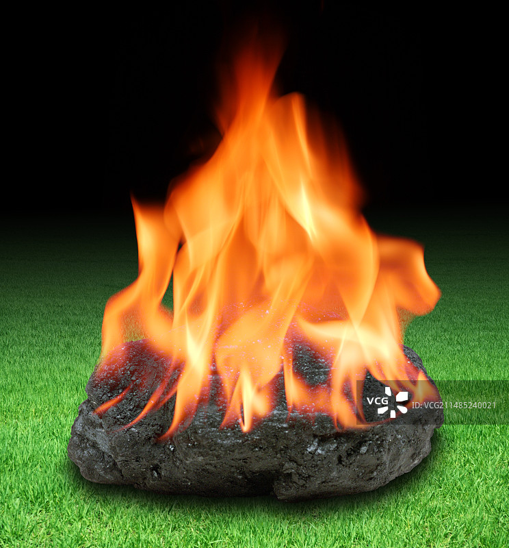 燃烧的化石燃料概念图图片素材