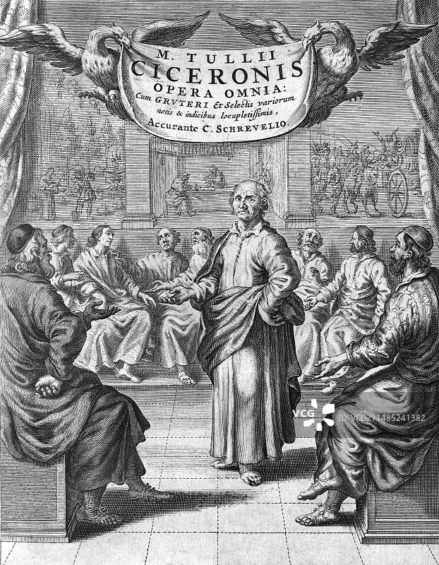 17世纪的西塞罗作品集图片素材