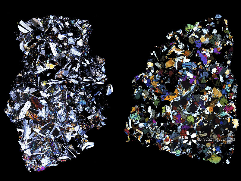 HED陨石显微照片图片素材