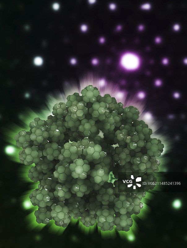 十二面海绵分形3D艺术图图片素材