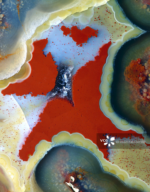 玛瑙熔岩晶洞图片素材